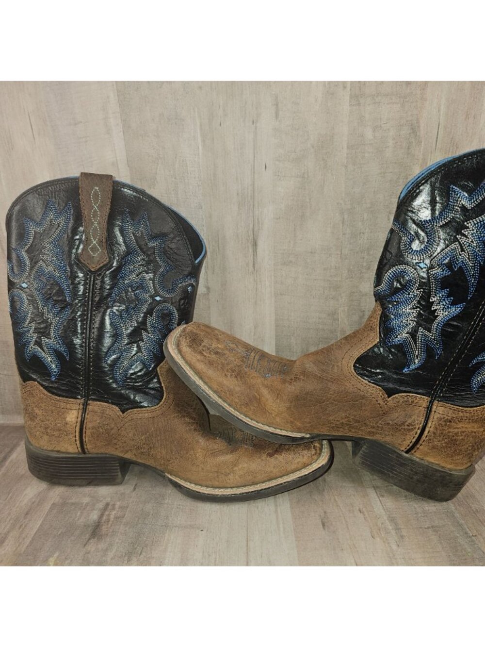 Ariat Kids Boots Size 4 (EU 35.5) Cowboy Western Rodeo Boy Girl - Picture 6 of 10